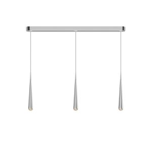Niceone Pendant Lamp - 3-Light - Polished Aluminum Shade / Grey Cable / Polished Aluminum Canopy Special Offer