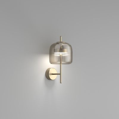 Jube AP S Wall Lamp - Smoke/Transparent + Gold Special Offer